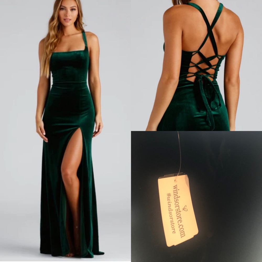 Never Worn Black Velvet Gown